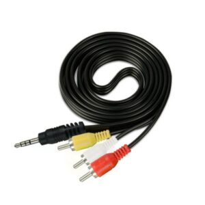 AUDIO CABLE 1 BY 3 for TV, VCR, DVD, Satellite, and Home Theater Receivers