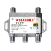 STARGOLD Digital Coax Cable Splitter HD Diseqc Switch 4 Way Cable Splitter Works With HD Tv, Satellite, Amplifier, Antenna